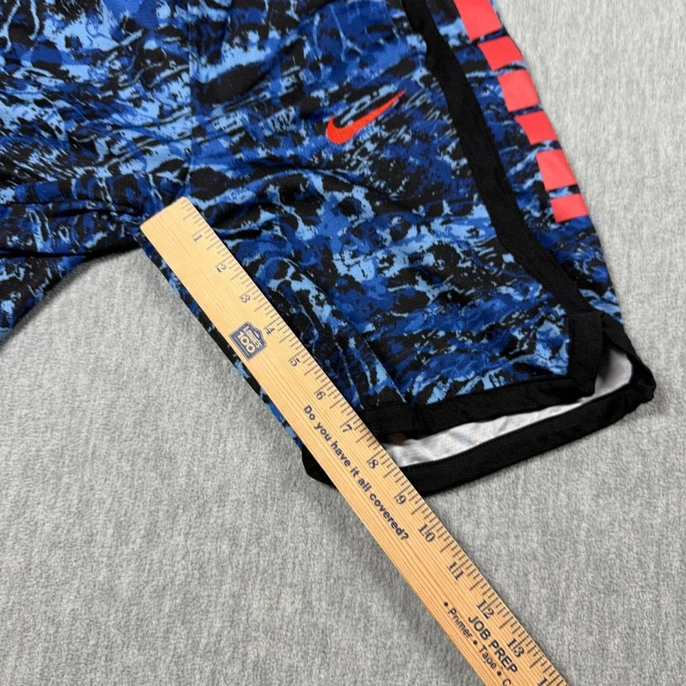 Nike Shorts Youth Large Blue Black Digital Camo Dri-Fit Athletic Basketball Trun